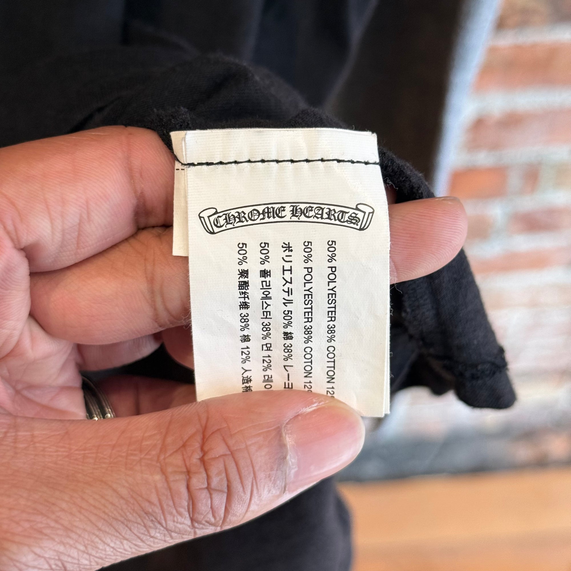 CHROME HEARTS TEEN IDLE LONGSLEEVE TEE ‘BLACK/GREY’