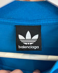 BALENCIAGA x ADIDAS SS23 LOGO TEE ‘BLUE’