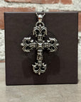 CHROME HEARTS LARGE FILIGREE CROSS NECKLACE ‘SILVER’