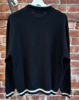 HYSTERIC GLAMOUR KNIT VARSITY SWEATER ‘BLACK’