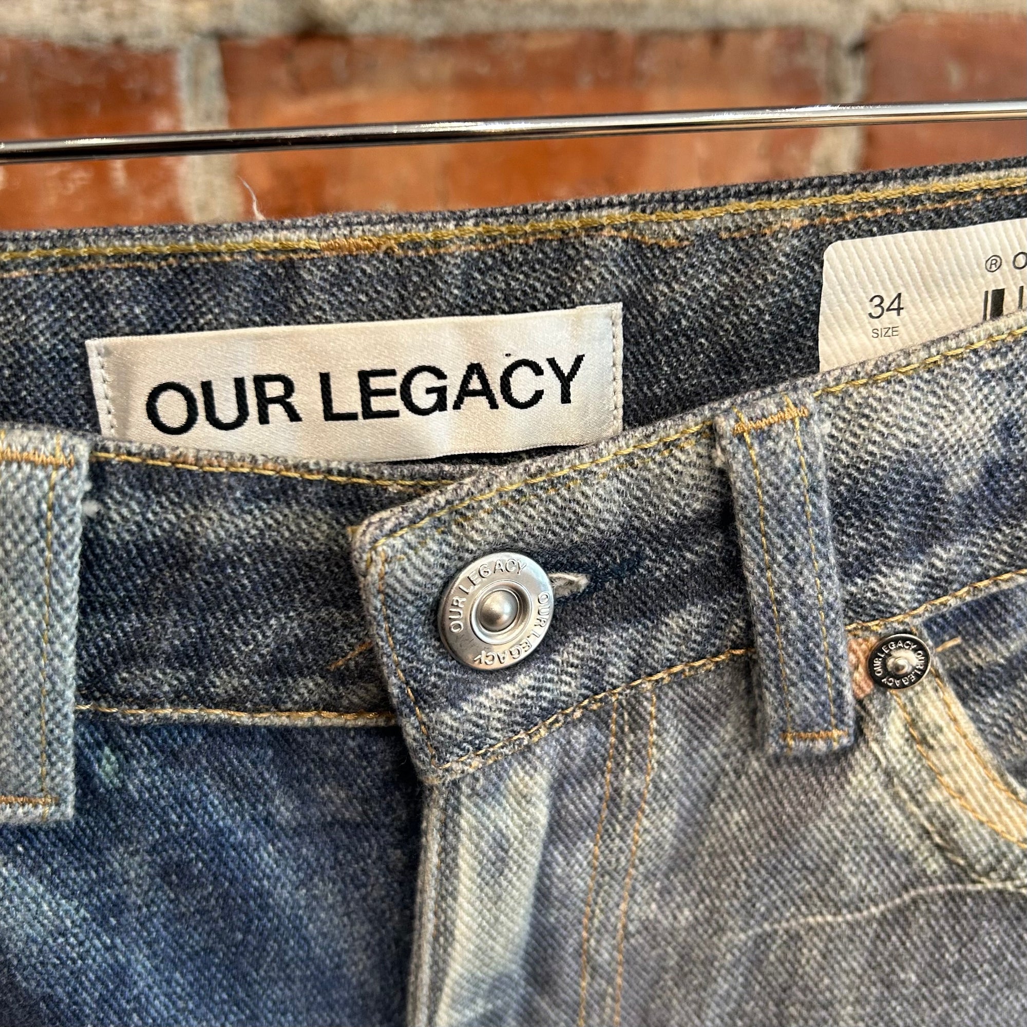 OUR LEGACY FULL CUT TROMPE DIGITAL DENIM ‘LIGHT WASH’