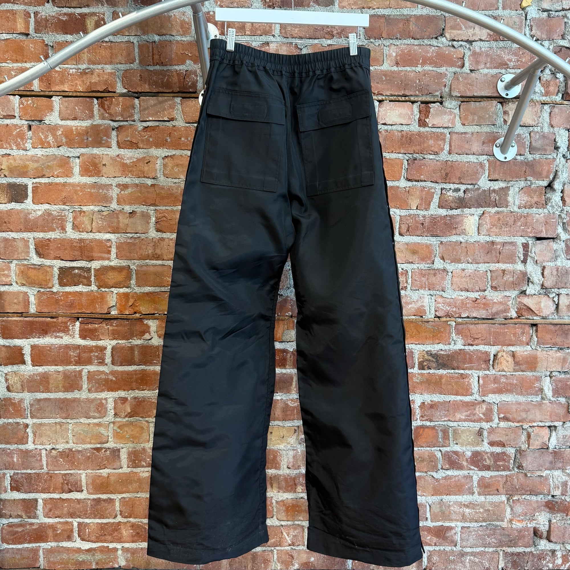 RICK OWENS DRKSDHW CANVAS PUSHER PANTS ‘BLACK’