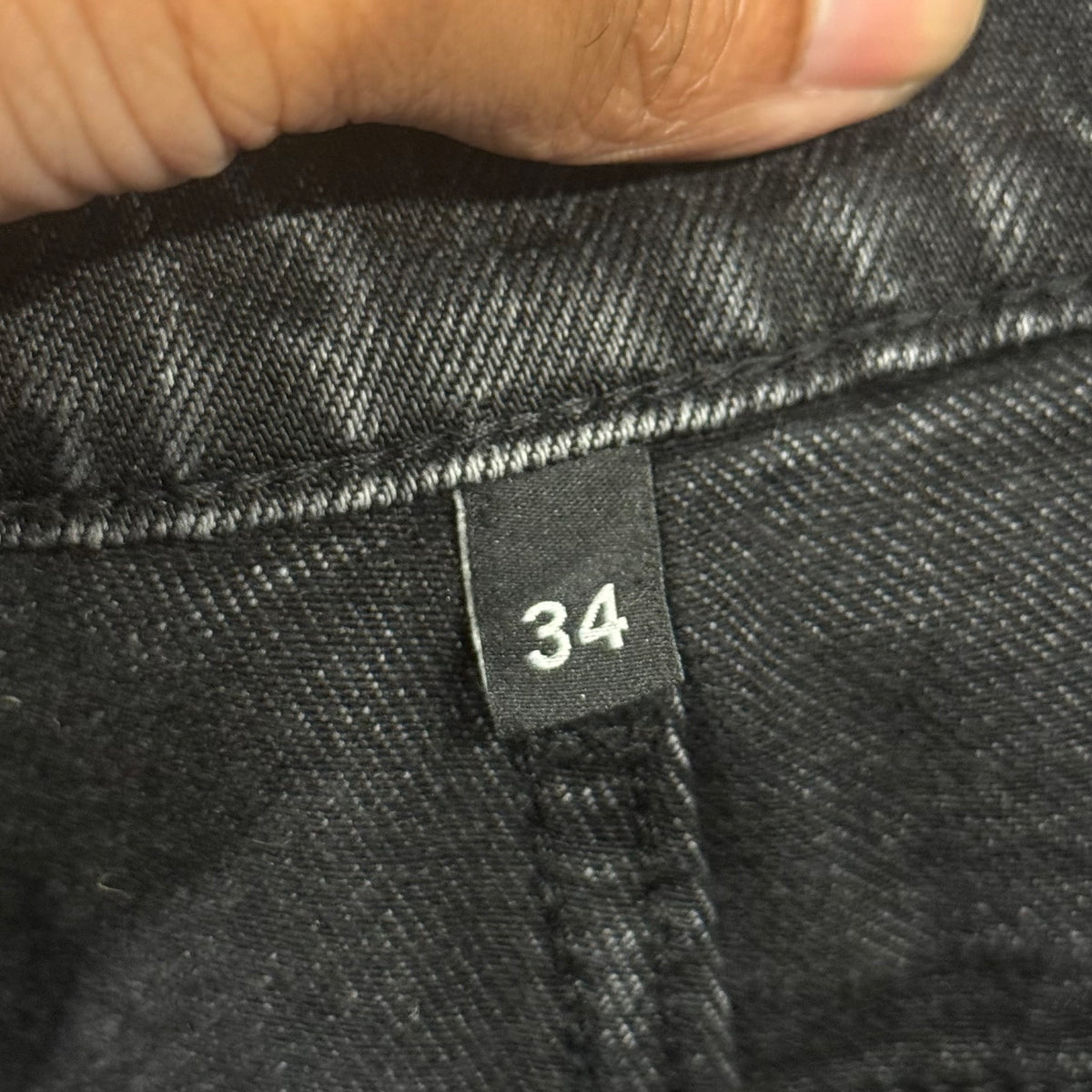 BASKETCASE WIDE BAGGY DENIM SHORTS ‘BLACK’