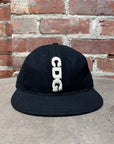 COMME DES GARCONS x EBBETS WOOL STRAPBACK HAT ‘BLACK’