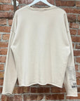 ROUGH SIMMONS EVANGELION PATCHWORK CREWNECK ‘CREAM’
