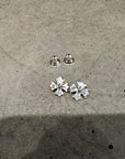 CHROME HEARTS PLUS CROSS STUD EARRINGS