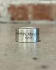 MAISON MARGIELA LOGO SCRIPT SILVER RING ‘SILVER’