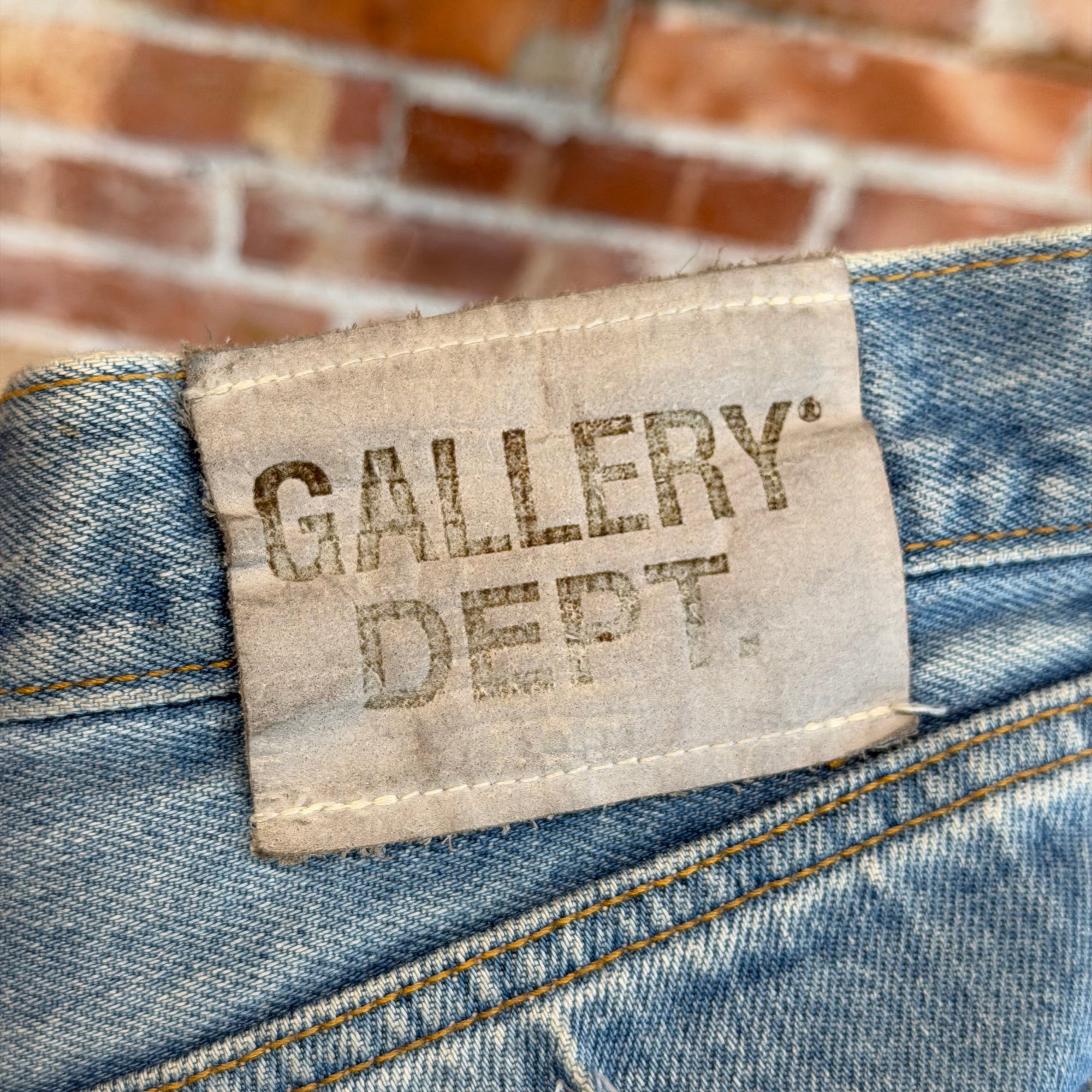 GALLERY DEPT LENNY FLARE PATCHWORK DENIM ‘LIGHT BLUE’