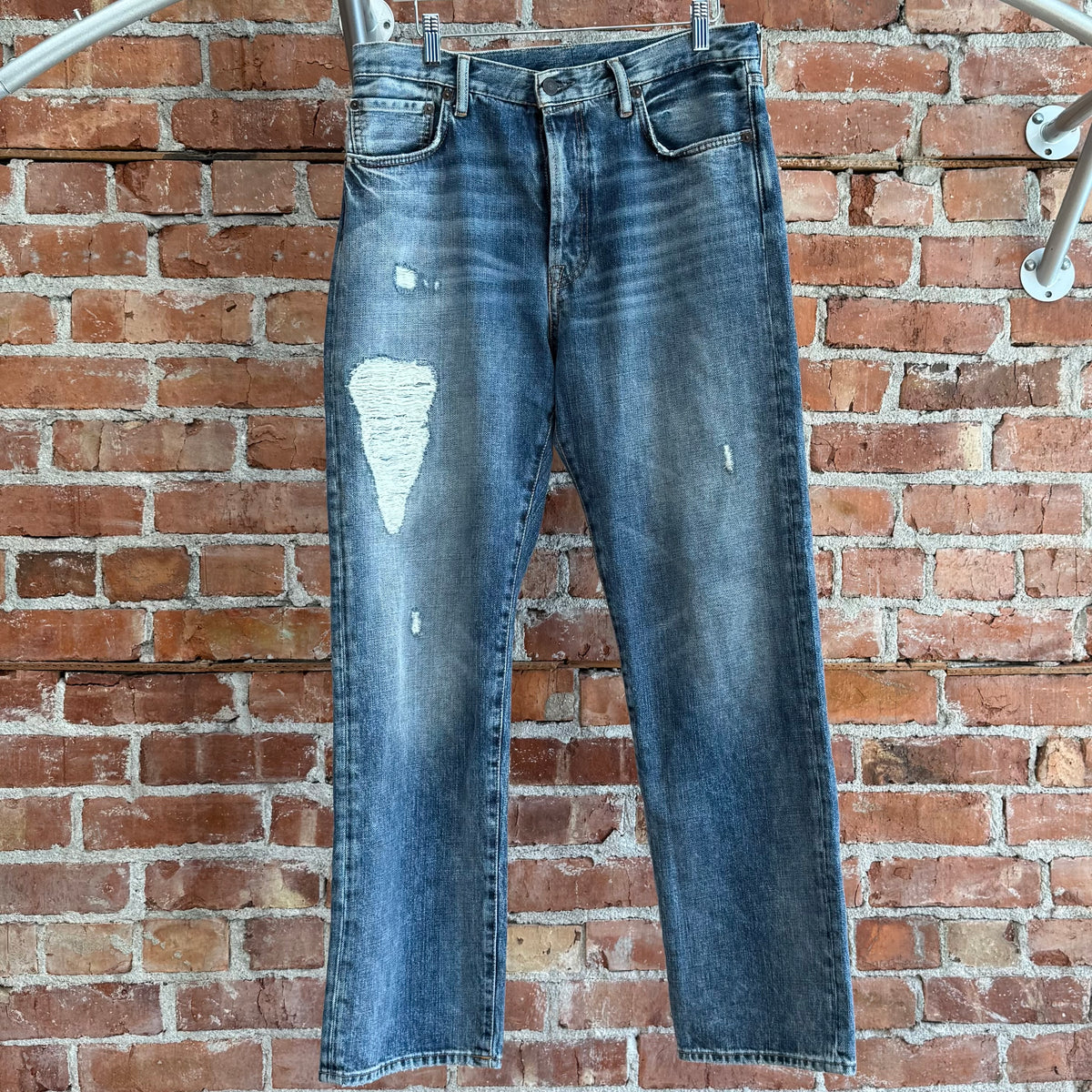 ACNE STUDIOS 1996 MID TORN DENIM ‘BLUE’