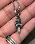 CHROME HEARTS NO.5 DAGGER PENDANT NECKLACE ‘SILVER’