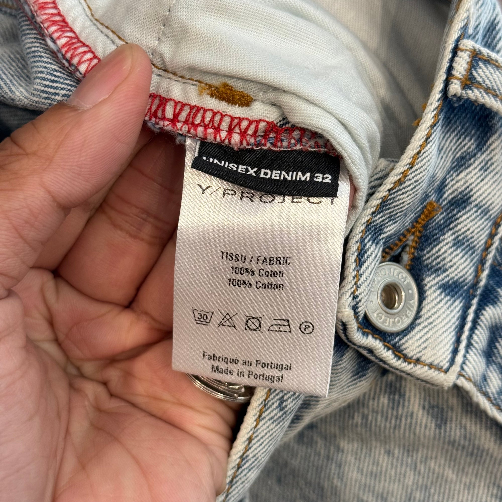 Y PROJECT CONVERTIBLE COWBOY DENIM ‘LIGHTWASH’