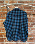 NEEDLES REBUILD BUTTON-UP FLANNEL ‘BLUE’