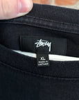 STUSSY MINI LOGO LONG SLEEVE ‘BLACK’