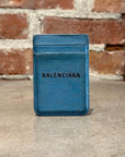 BALENCIAGA MAGSAFE LEATHER CARDHOLDER ‘BLUE’
