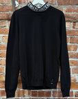 FENDI LOGO MOCKNECK KNIT SWEATER ‘BLACK’