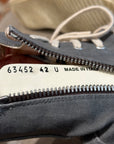 RICK OWENS FW25 CONCORDIANS DRKSHDW WAXED RAMONE SNEAKERS ‘SLATE’