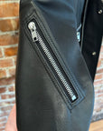 RICK OWENS X SUIC*DE SS26 TEMPLE VEGA LEATHER JACKET ‘BLACK’