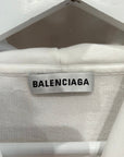 BALENCIAGA FW17 HOOD PRINT LOGO HOODIE ‘WHITE’