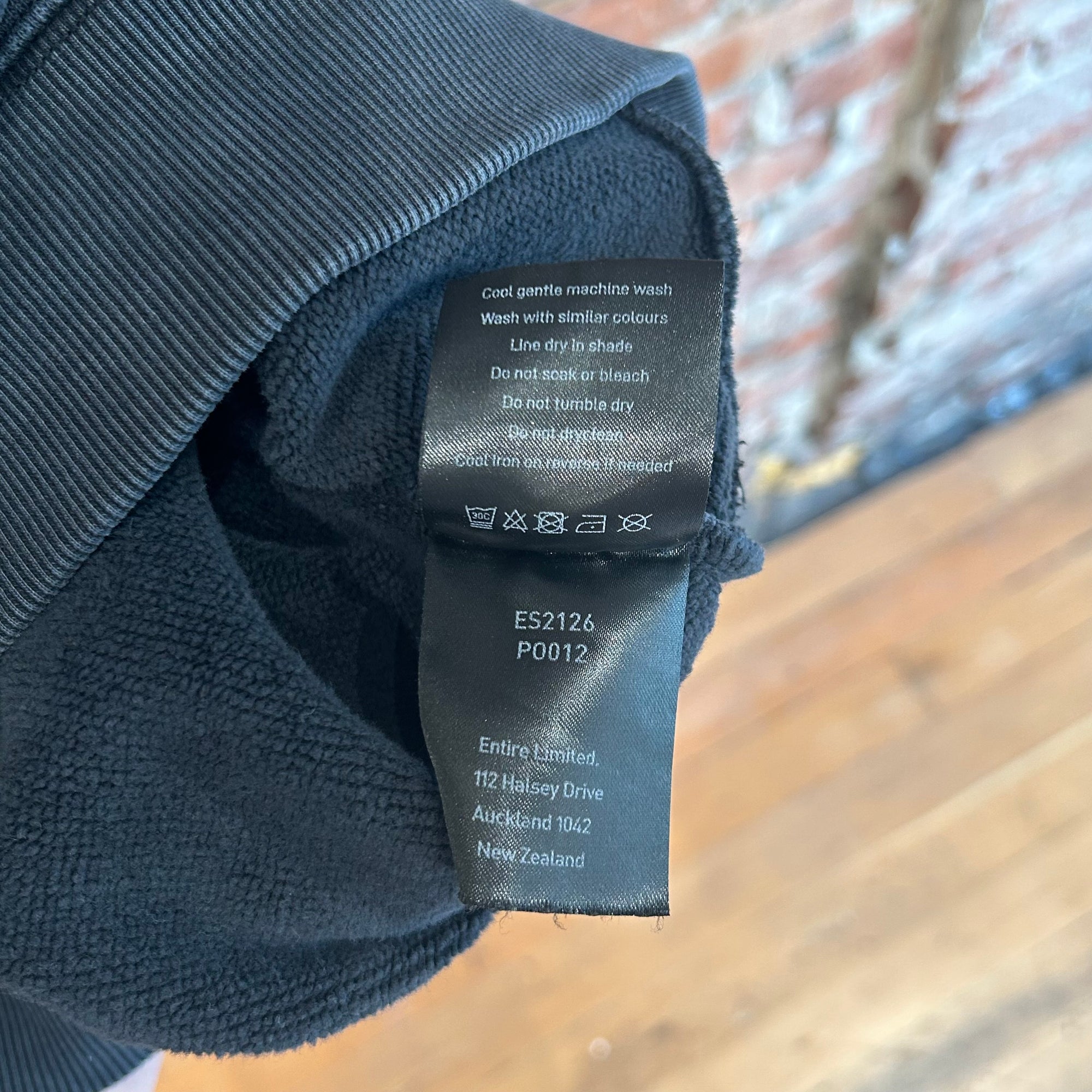 ENTIRE STUDIOS CREWNECK ‘WASHED BLACK’