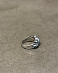 CHROME HEARTS FLORAL HEART RING ‘SILVER’