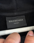 BALENCIAGA SS23 SKATER GRAFFITI HOODIE ‘BLACK’