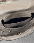 BALENCIAGA TUBE CLASP CROSSBODY BAG ‘TAUPE’