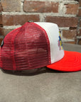 CHROME HEARTS MULTICOLOR CEMETERY TRUCKER ‘RED’