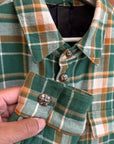 CHROME HEARTS WORKIN FLANNEL ‘GREEN/PINK’