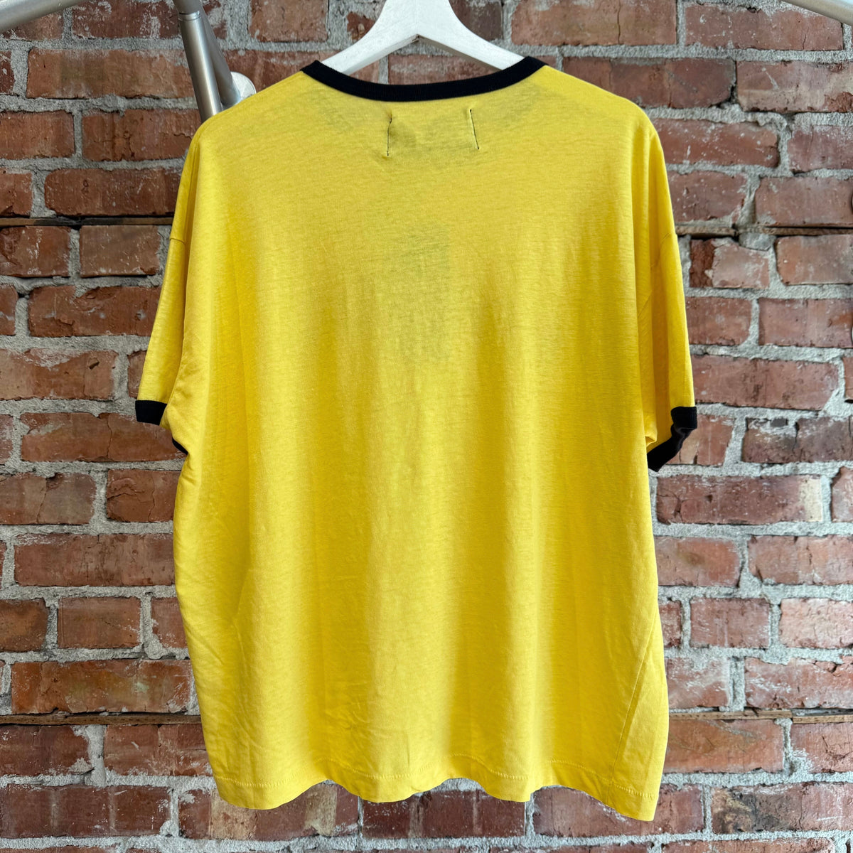 PALY HOLLYWOOD SS26 EZ RIDERS RINGER TEE ‘BLACK/YELLOW’