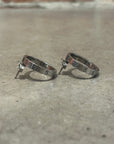 MAISON MARGIELA .925 HOOP EARRINGS ‘TARNISHED SILVER’