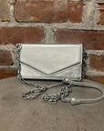 MAISON MARGIELA WALLET ON CHAIN ‘SILVER’