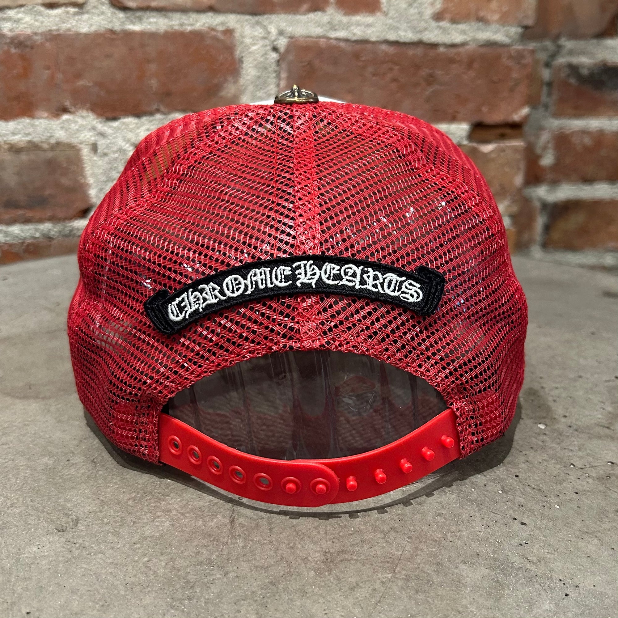 CHROME HEARTS MULTICOLOR CEMETERY TRUCKER ‘RED’