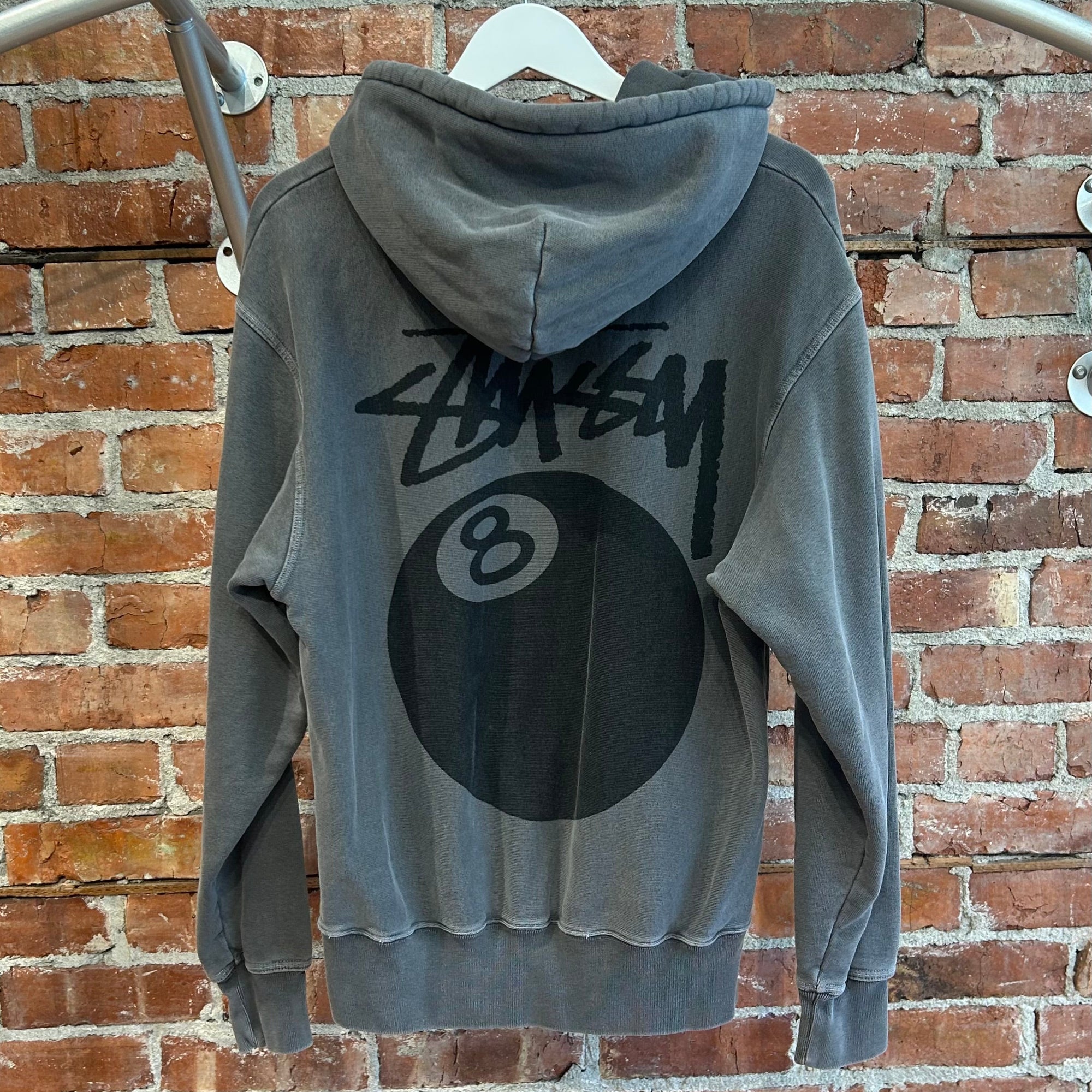 STUSSY 8-BALL PULLOVER HOODIE ‘CHARCOAL’