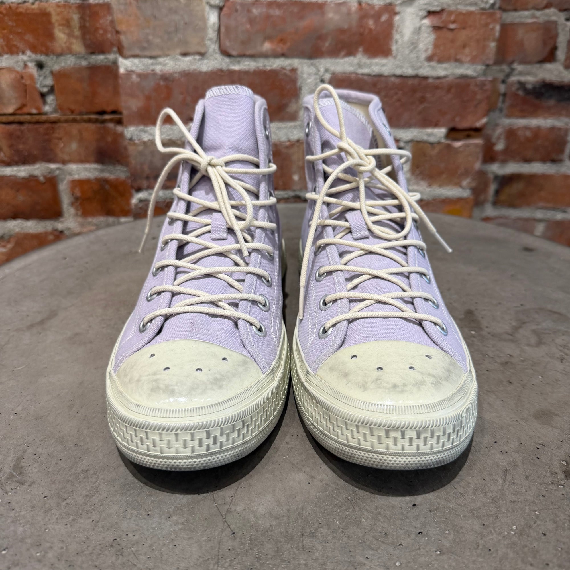 ACNE STUDIOS HIGH TOP CANVAS SNEAKERS ‘LAVENDER’