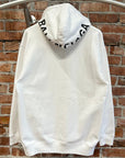 BALENCIAGA FW17 HOOD PRINT LOGO HOODIE ‘WHITE’