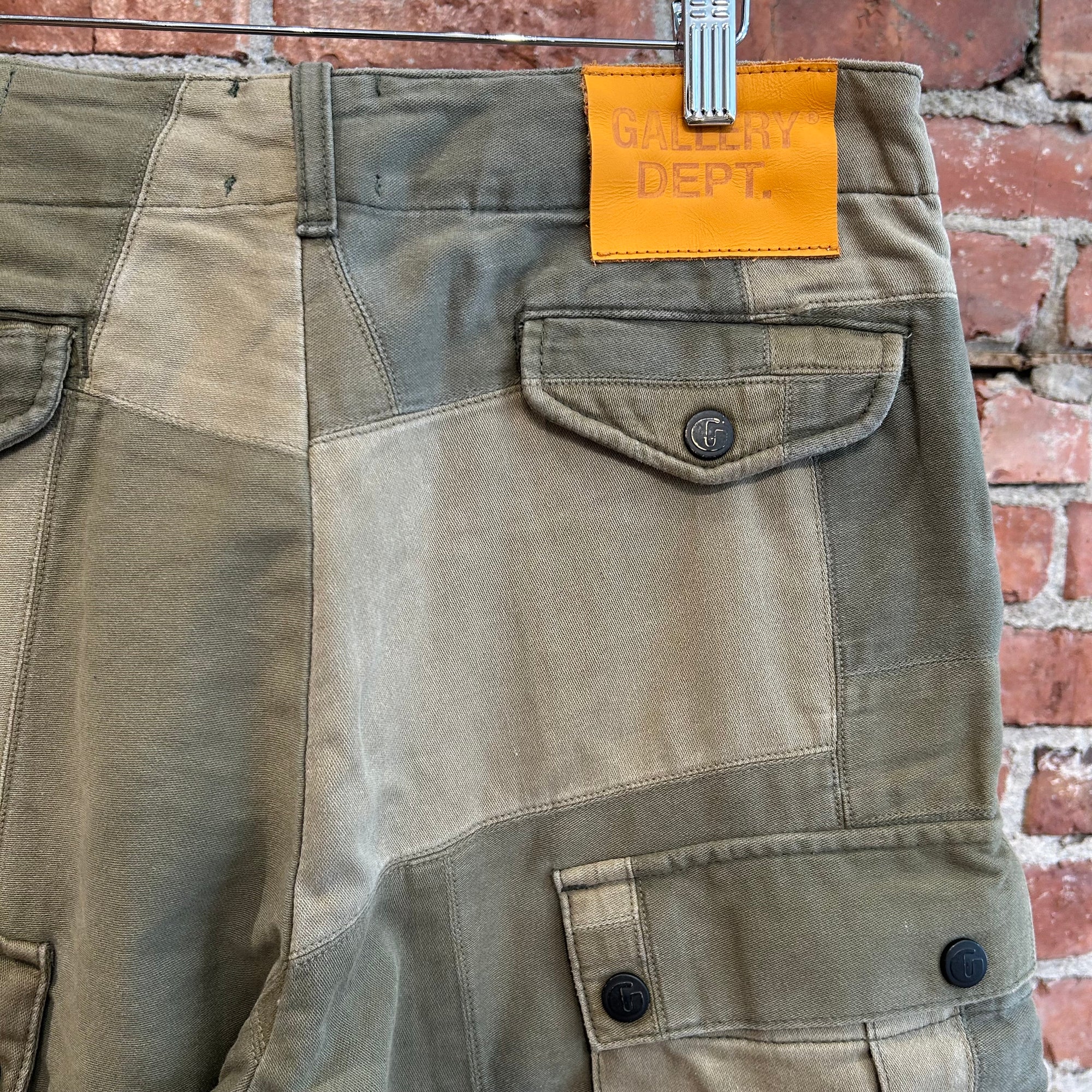 GALLERY DEPT. MARCUS PATCHWORK CARGO PANTS ‘OLIVE’