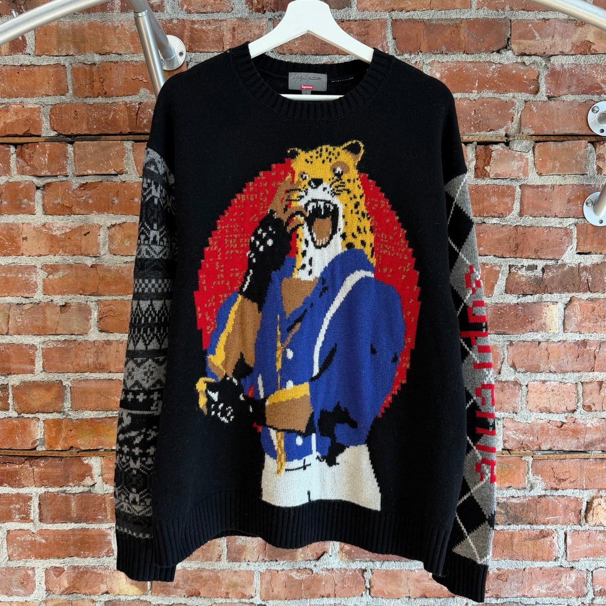 SUPREME FW22 YOHIJI YAMAMOTO TEKKEN SWEATER ‘MULTI’