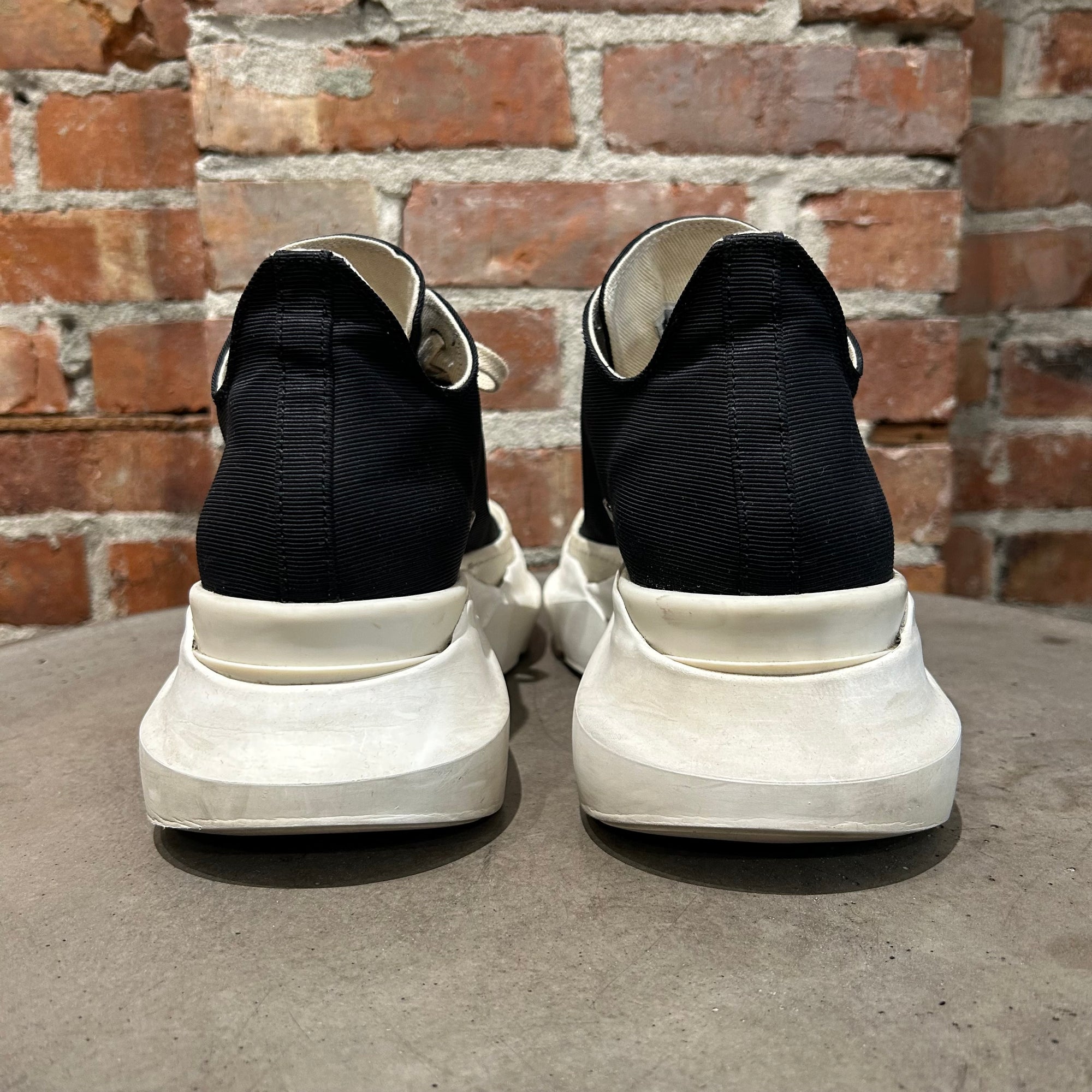 RICK OWENS DRKSDHW RAMONE LOW ABSTRACT SNEAKERS ‘BLACK’