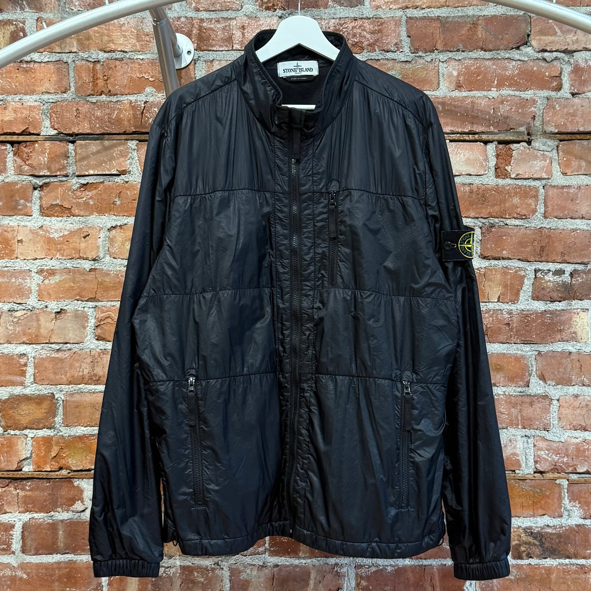 STONE ISLAND SS12 MICRO RIPSTOP 7-DEN QUILTED JACKET ‘BLACK’