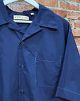MARNI X UNIQLO OVERSIZED CAMP COLLAR SHIRT ‘NAVY’
