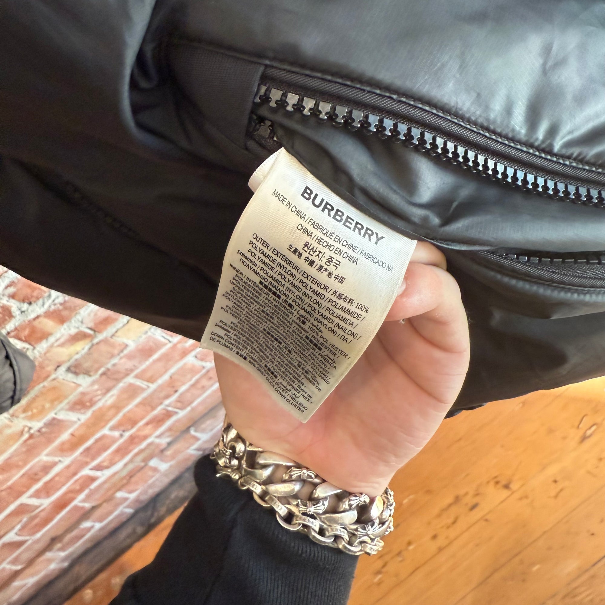 BURBERRY REVERSIBLE CHECK PUFFER JACKET ‘BLACK/PLAID’