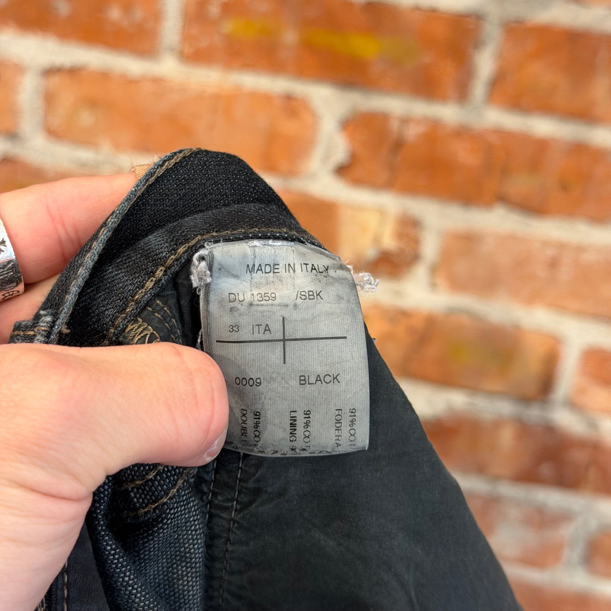 RICK OWENS FW07 EXPLODER DRKSDHW DETROIT DENIM ‘BLACK’