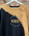 BALENCIAGA FW17 HOMME LONDON BLEACHED CRWWNECK ‘BLACK/BROWN’