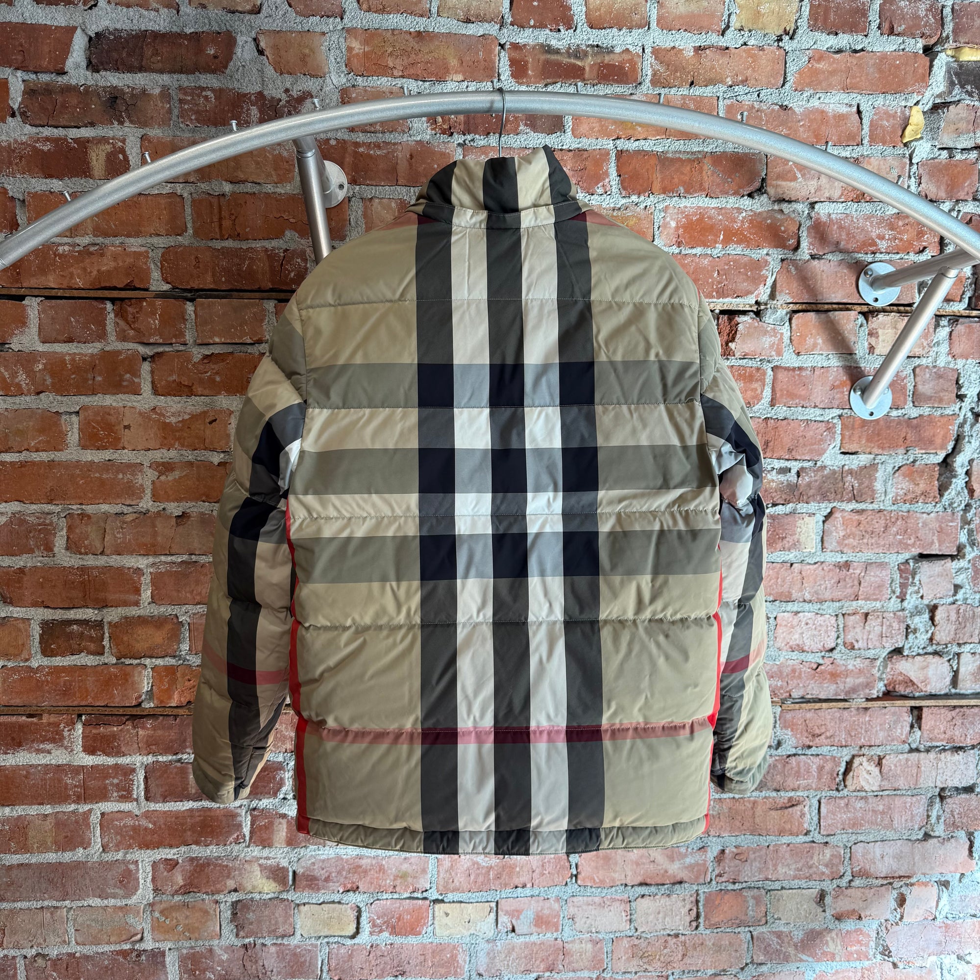 BURBERRY REVERSIBLE CHECK PUFFER JACKET ‘BLACK/PLAID’