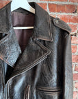 MAISON MARGIELA 2010 MAINLINE GOATSKIN BIKER JACKET ‘BROWN’
