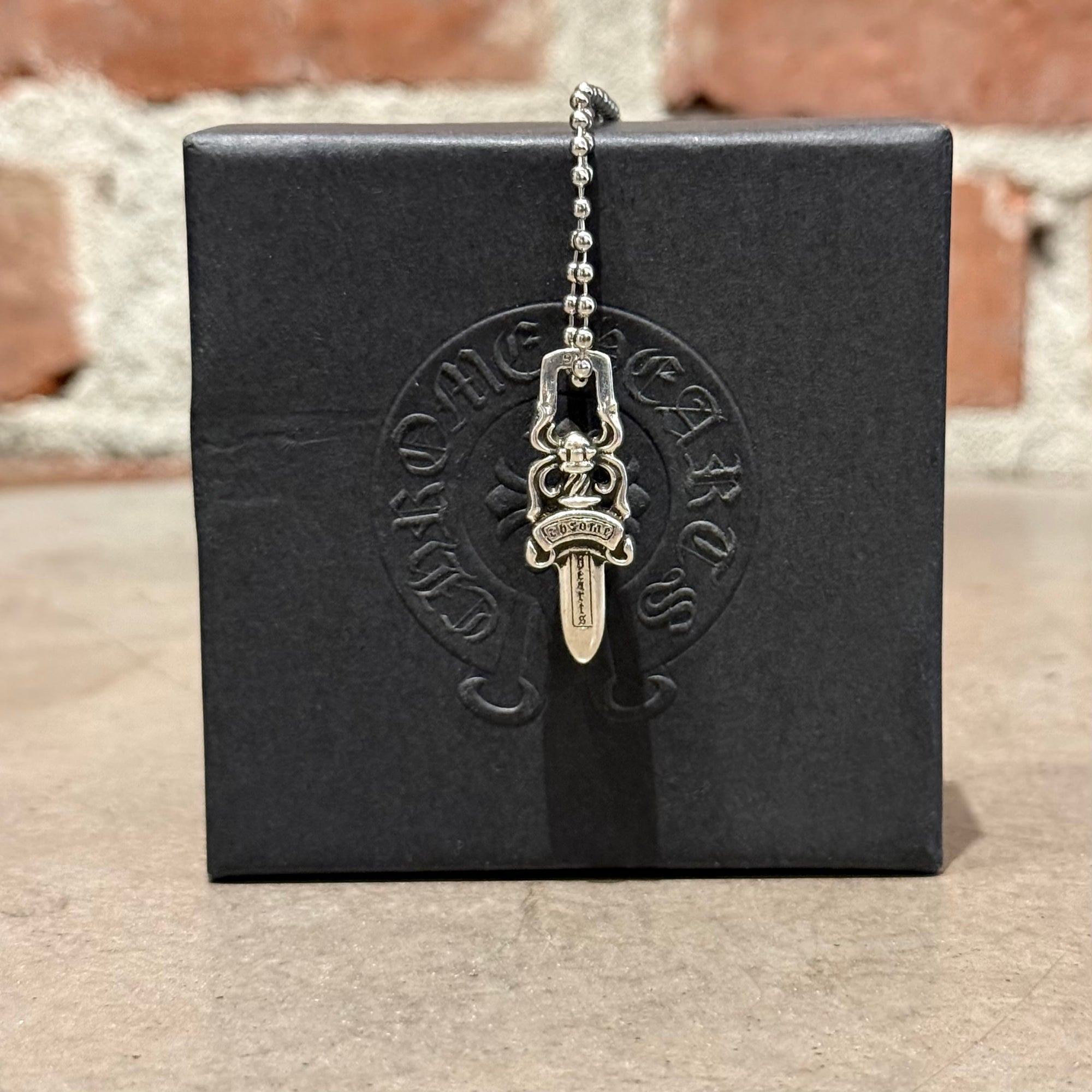 CHROME HEARTS ZIPPER DAGGER NECKLACE ‘SILVER’