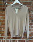 MAISON MARGIELA V-NECK SWEATER ‘TAUPE’