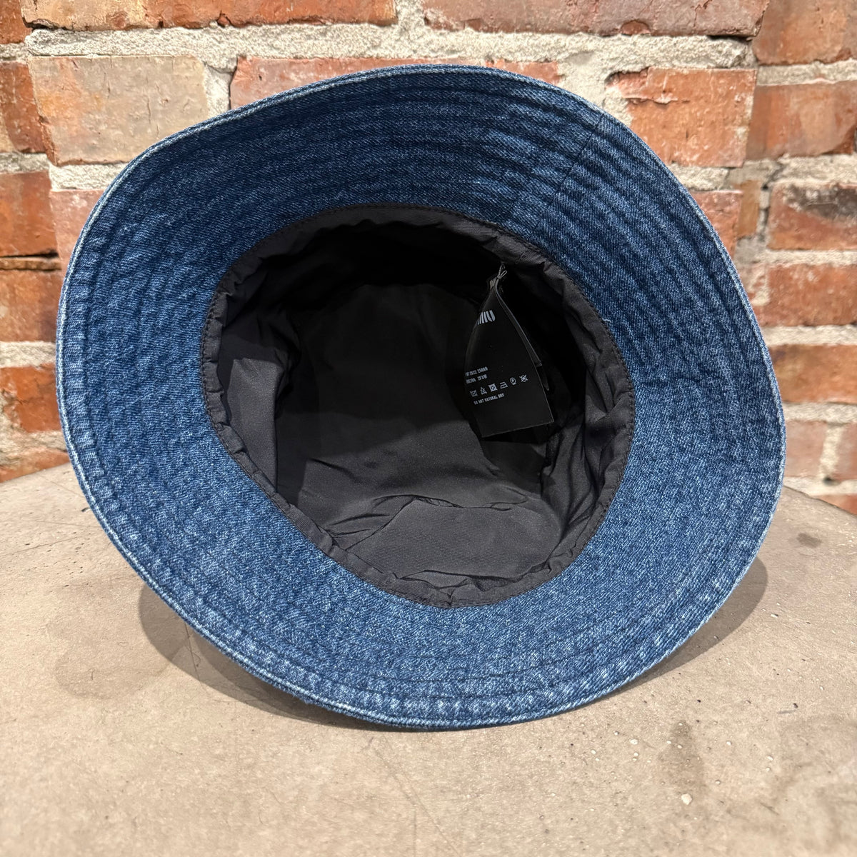 MIU MIU SS25 DENIM BUCKET HAT ‘DARK BLUE’
