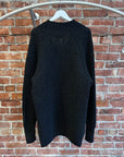 JULIUS UNRELEASED SAMPLE LOOSE GAUGE WOOL SWEATER ‘DARK GREY’