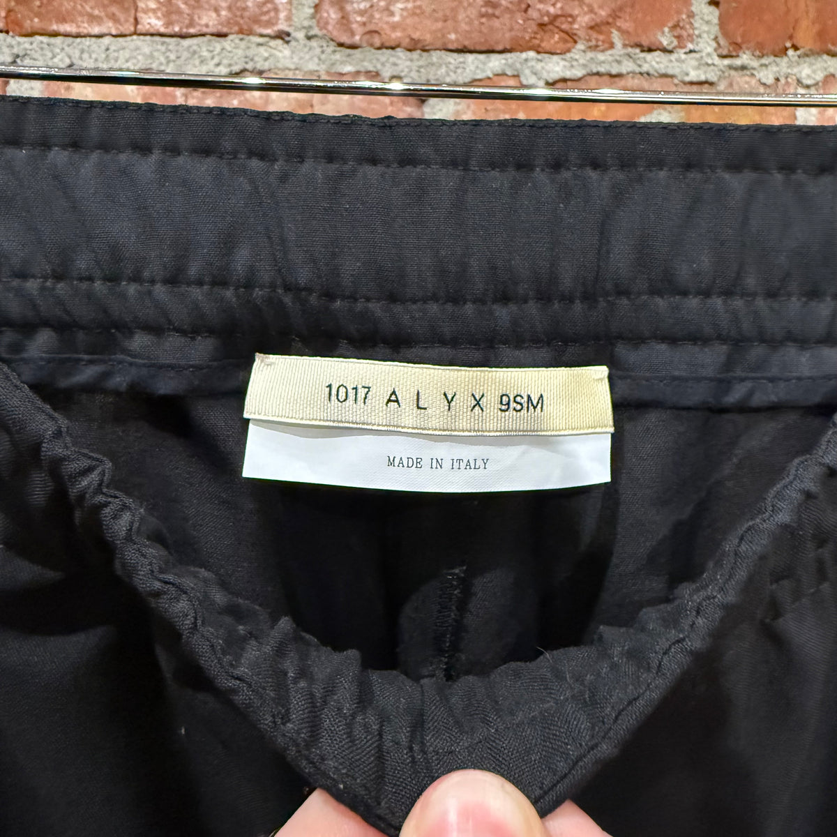 1017 ALYX 9SM ZIPPER TRACK PANTS ‘BLACK’